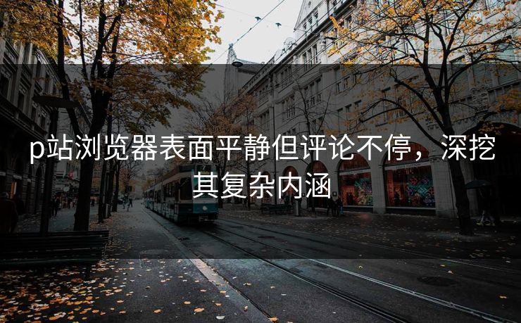 p站浏览器表面平静但评论不停,深挖其复杂内涵 p站浏览器表面平静但评论不停,深挖其复杂内涵