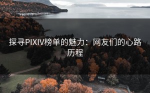 探寻PIXIV榜单的魅力：网友们的心路历程